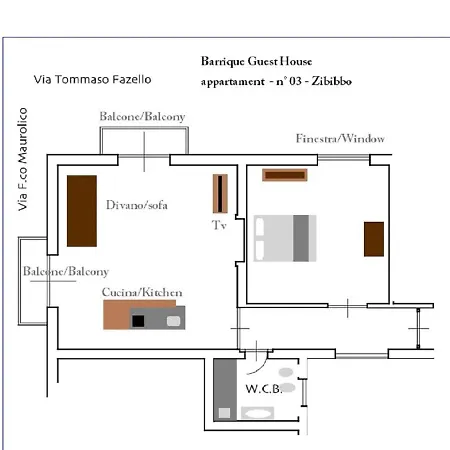Apartment Barrique Free Bus From The Airport One Way Palermo